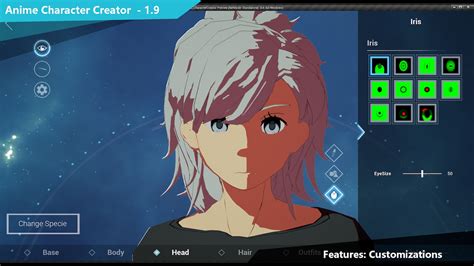 3d anime character creator game.